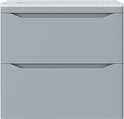 Vivon Тумба под раковину Shelly 60 подвесная серая матовая – фотография-5